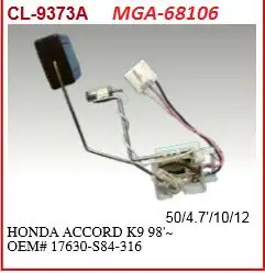 MGA 68106 Yakıt Depo Şamandırası 17630S84316
