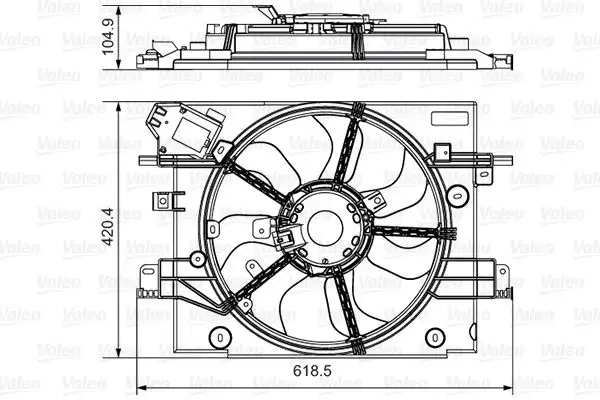 VALEO 696880 Fan Motoru 214814130R