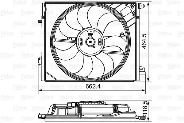VALEO 696881 Fan Motoru 214810518R