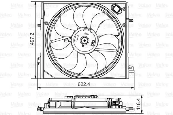 VALEO 698582 Fan Motoru 214814EB0A