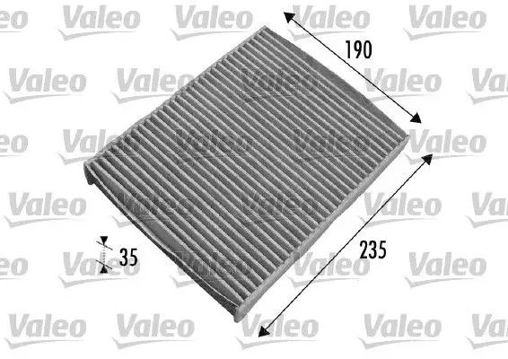 VALEO 698693 Polen Filtresi (Karbonlu)