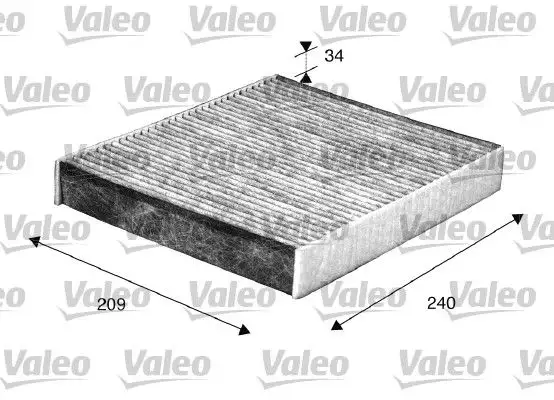 VALEO 698883 Polen Filtresi (Karbonlu)