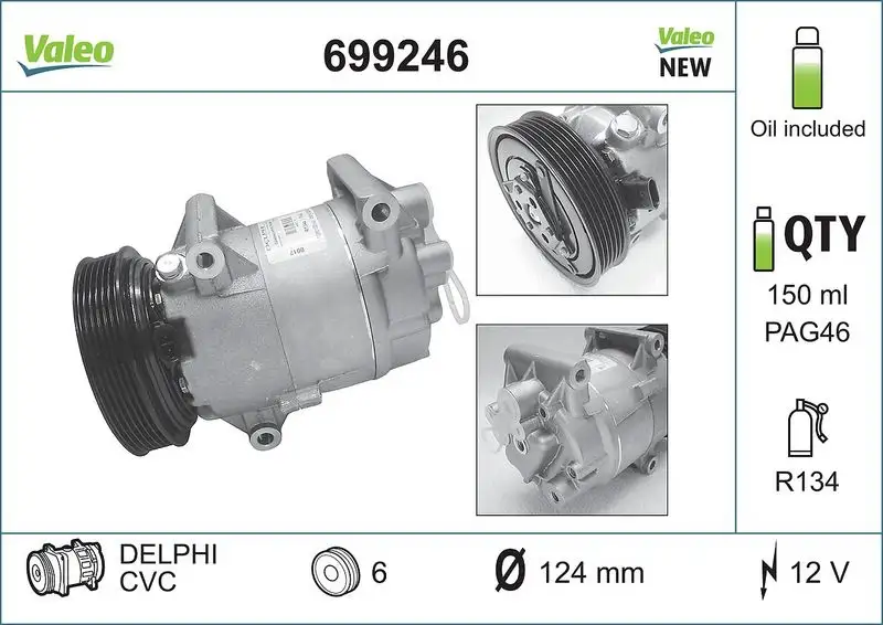 VALEO 699246 Klima Kompresörü