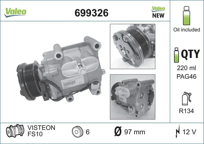 VALEO 699326 Klima Kompresörü