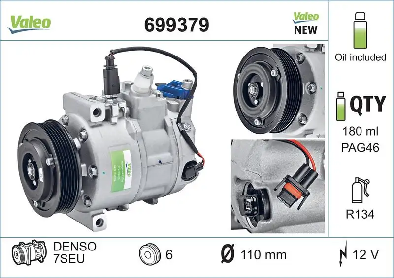VALEO 699379 Klima Kompresörü 8E0260805S