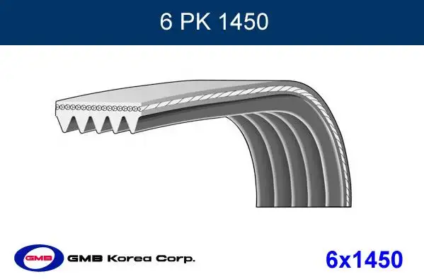 GMB 6PK1450 Kayış
