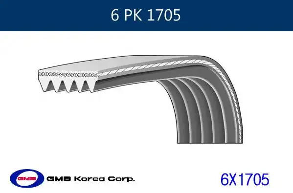 GMB 6PK1705 Kayış