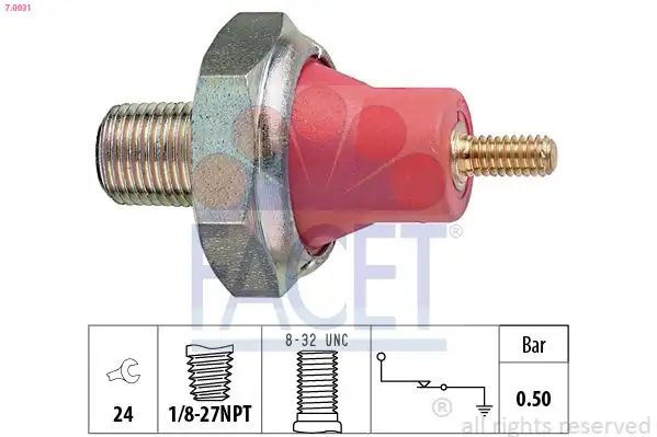 FACET 7.0031 Yağ Müşiri
