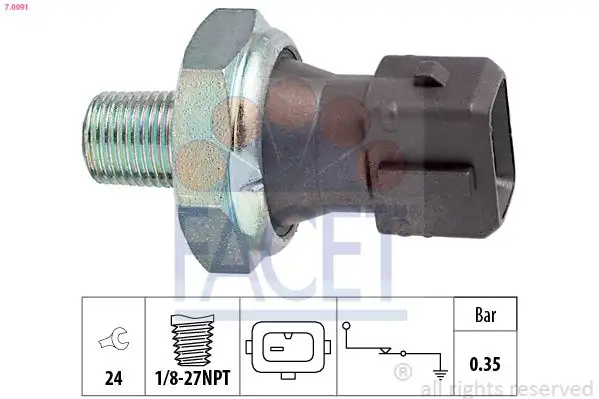 FACET 7.0091 Yağ Müşiri GPS135