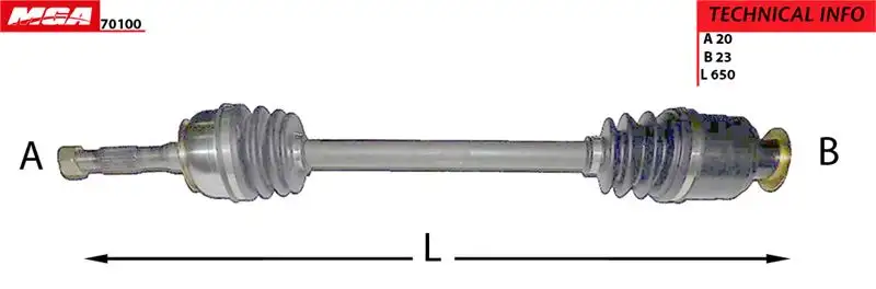 MGA 70100 Ön Aks 7701348085