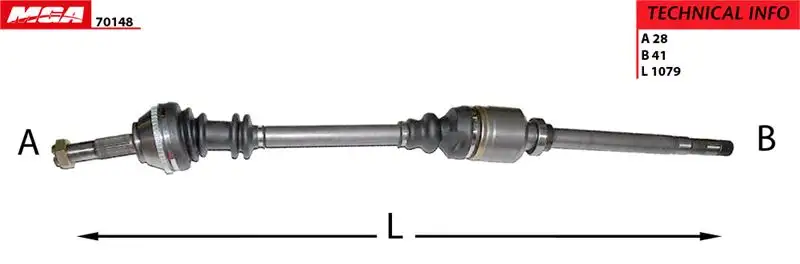 MGA 70148 Ön Aks (Sağ) 3273CK