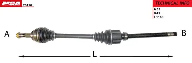 MGA 70150 Ön Aks (Sağ) 1349785080