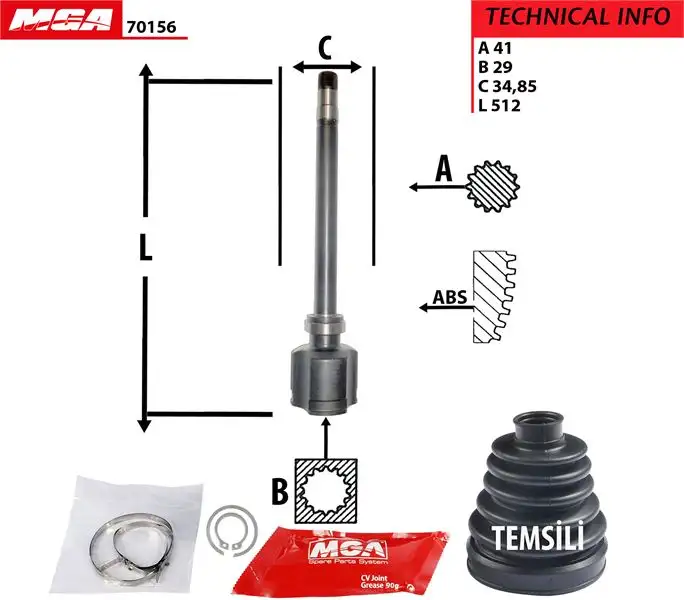MGA 70156 Aks Kafası (Sağ İç) 1349785080