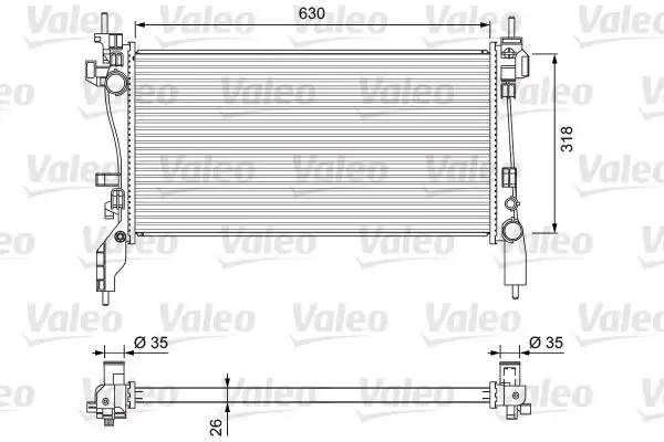 VALEO 701718 Radyatör