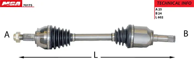 MGA 70175 Ön Aks (Sol) 51810626