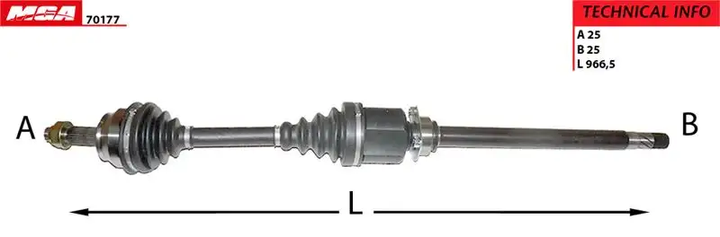 MGA 70177 Ön Aks (Sağ) 51815194