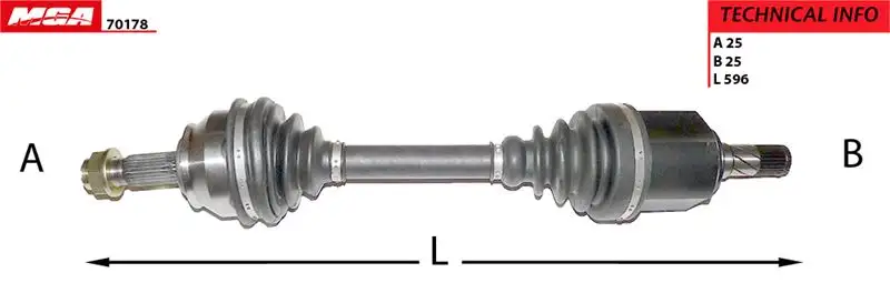MGA 70178 Ön Aks (Sol) 51815194