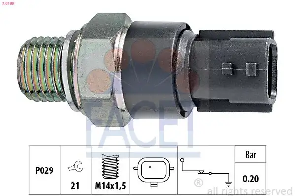 FACET 7.0189 Yağ Müşiri 8200670469
