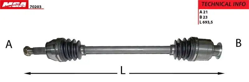 MGA 70203 Ön Aks (Sağ) 8200323959