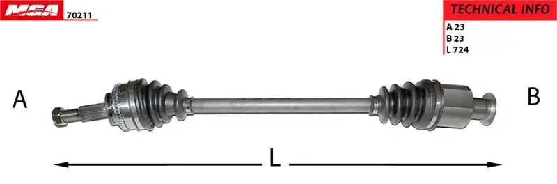 MGA 70211 Ön Aks (Sağ) 8200626032