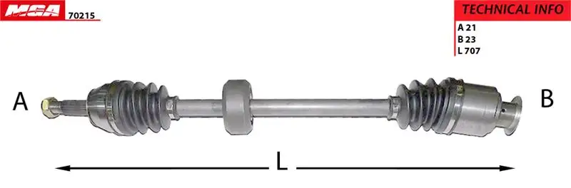 MGA 70215 Ön Aks (Sağ) 7701351697