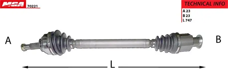 MGA 70221 Ön Aks (Sağ) 8200029444