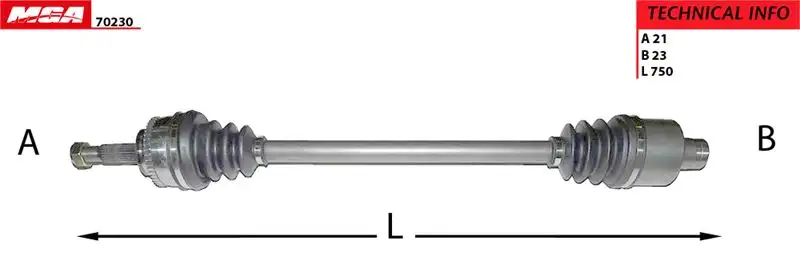 MGA 70230 Ön Aks (Sağ) 7701352473