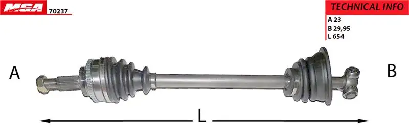 MGA 70237 Ön Aks (Sol) 7700111920