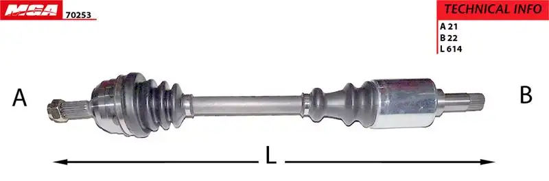 MGA 70253 Ön Aks (Sol) 3272W8