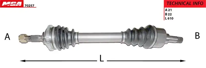 MGA 70257 Ön Aks (Sol) 32723C