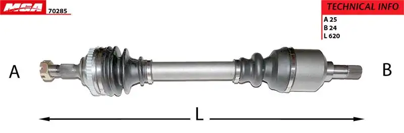 MGA 70285 Ön Aks (Sol) 32721P