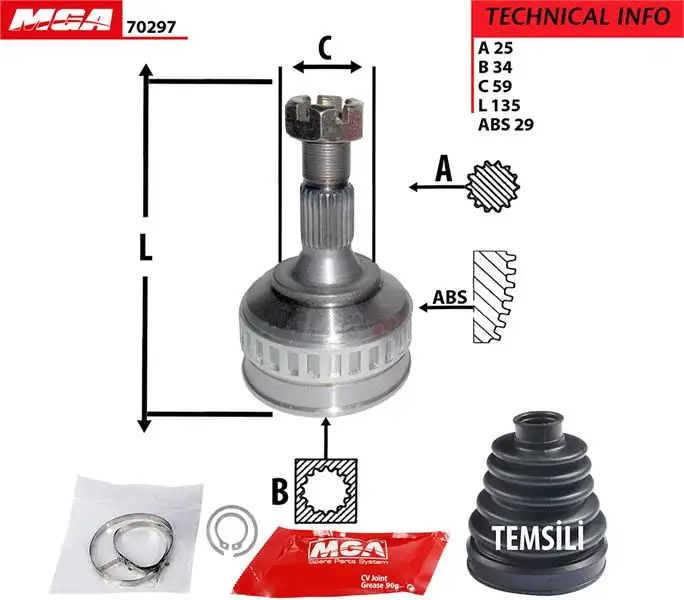 MGA 70297 Aks Kafası 3272Y3