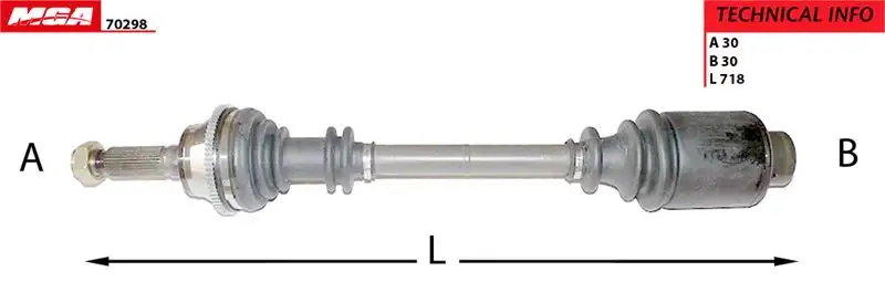 MGA 70298 Ön Aks (Sağ) 32731208