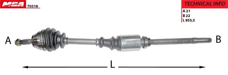 MGA 70318 Ön Aks (Sağ) 327387