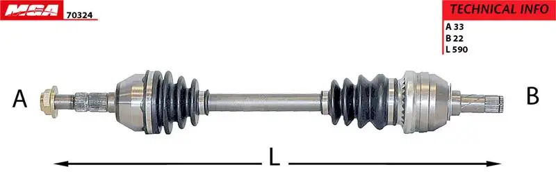 MGA 70324 Ön Aks (Sol) 13136379
