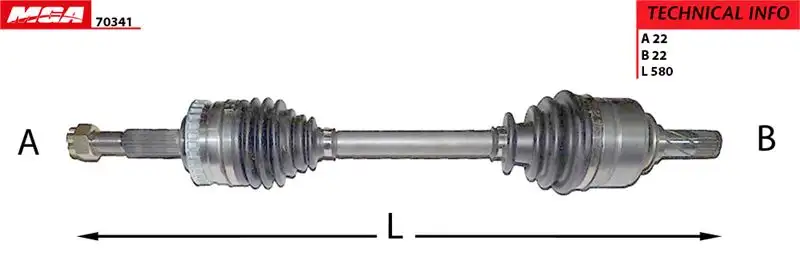 MGA 70341 Ön Aks (Sol) 374466
