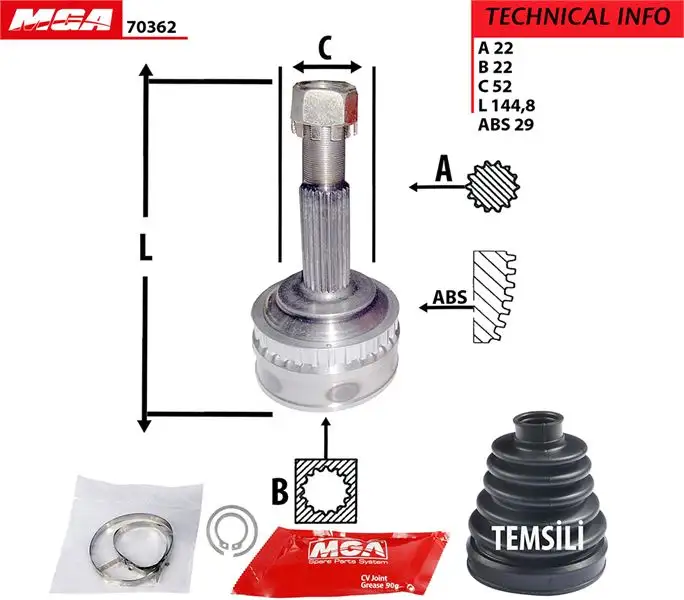 MGA 70362 Aks Kafası (Dış) 374263