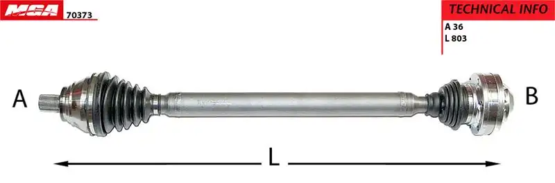 MGA 70373 Ön Aks (Sağ) 2K0407272E