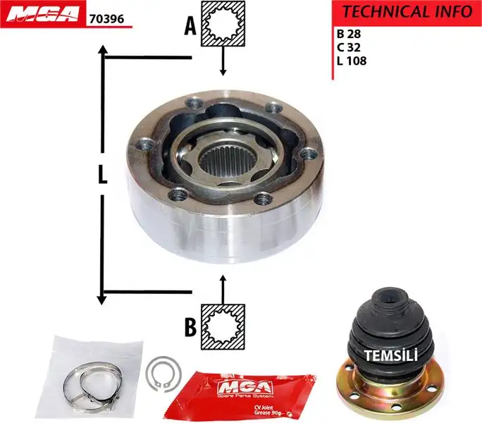 MGA 70396 Aks Kafası (İç) 443498103A