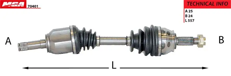 MGA 70401 Ön Aks (Sol) 51816764