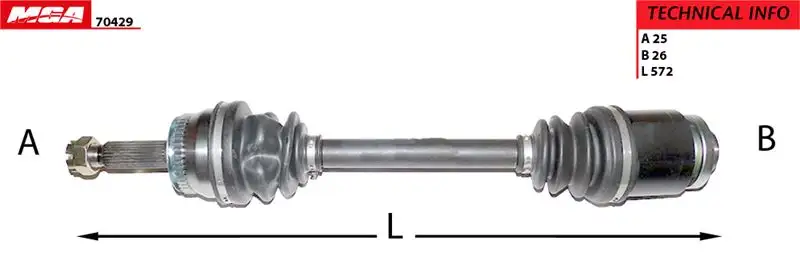 MGA 70429 Ön Aks (Sağ) 4950125955