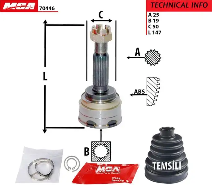MGA 70446 Aks Kafası (Dış) 4950702A30