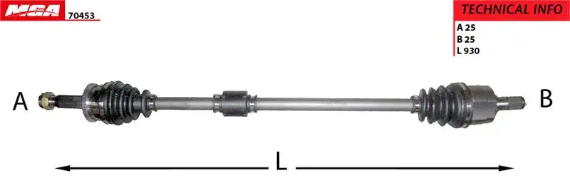 MGA 70453 Ön Aks (Sağ) 495001J250