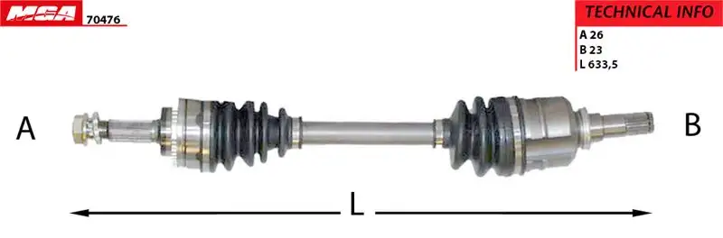 MGA 70476 Ön Aks (Sol) 4342002270