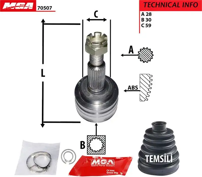 MGA 70507 Aks Kafası (Dış) 2103200205