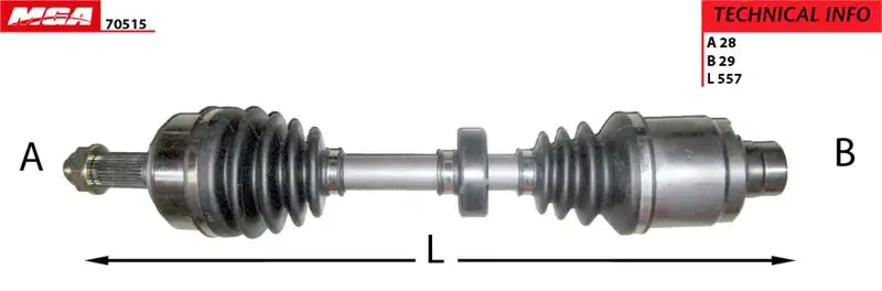 MGA 70515 Ön Aks (Sağ) 44305SEFE00