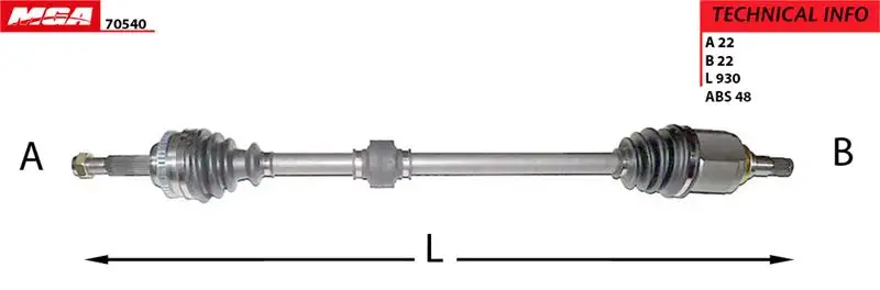 MGA 70540 Ön Aks (Sağ) 96485020