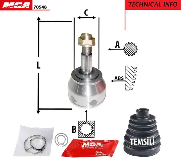 MGA 70548 Aks Kafası (Dış) 46307246