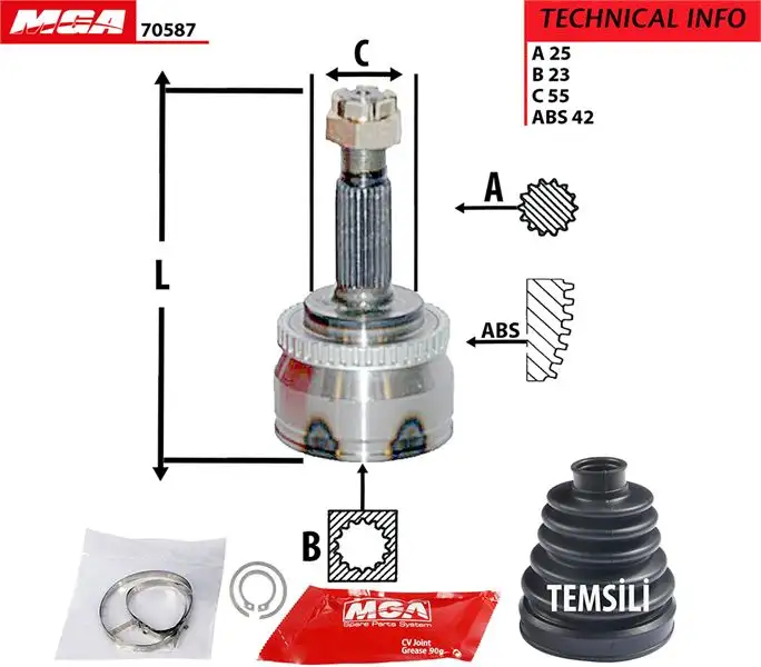 MGA 70587 Aks Kafası (Dış)