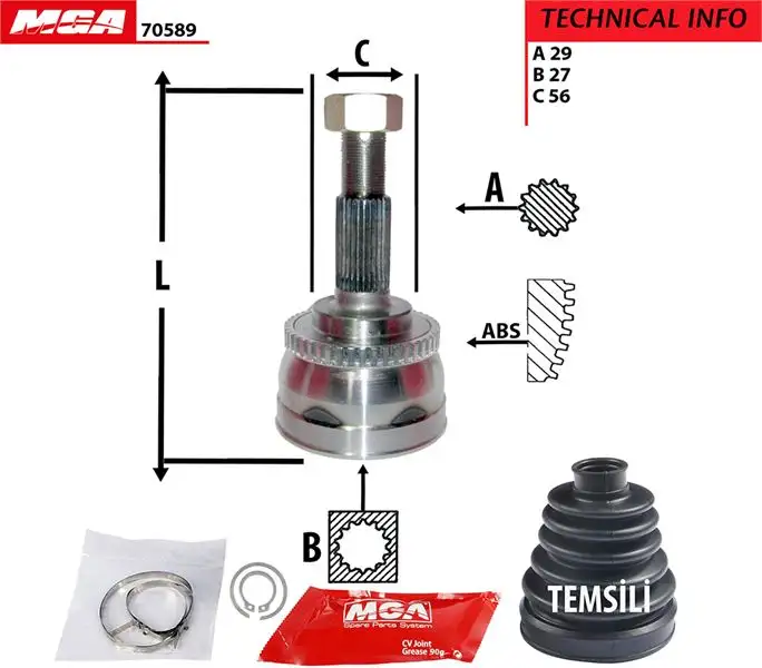 MGA 70589 Aks Kafası (Dış)